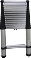 🏗️ telesteps 1800ep telescoping ladder, with one-touch release, osha compliant, 14.5 ft extended height, up to 18 ft reach, wide pro step, telescoping extension ladder logo