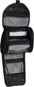 img 1 attached to Black Travelon Compact Hanging Toiletry Kit - One Size