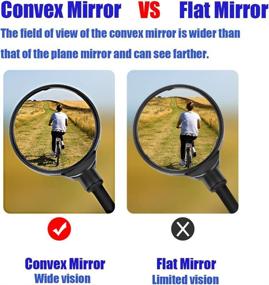 img 2 attached to 🚴 Enhance Safety with Oriflame Bike Mirror: Wide Angle Rear View Mirrors for Bicycles, Electric Motorbikes, and Motorcycles - Handlebar Mounted, Adjustable & Rotatable (2 Pack)