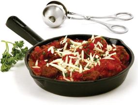 img 1 attached to Efficient Stainless Steel Meat Baller by Norpro: Create Perfect Meatballs Effortlessly