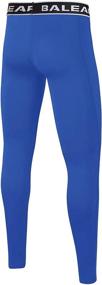 img 3 attached to BALEAF Youth Compression Pants: Ideal Base Layer for Active Boys and Girls - Yoga Leggings, Sports Tights, Running, Workout Training