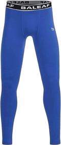 img 2 attached to BALEAF Youth Compression Pants: Ideal Base Layer for Active Boys and Girls - Yoga Leggings, Sports Tights, Running, Workout Training