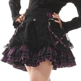 img 3 attached to 👗 Lolita Charm Women's Black Skirt - One Size - Women's Clothing