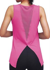 img 2 attached to 👚 Mippo Workout Tops: Stylish Yoga Tank Tops and Gym Shirts for Women