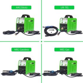 img 2 attached to Reboot MIG Welder Flux Core Stick/Mig/TIG 5 in 1 RBM-1550D: Gas/Gasless Welding 🔧 Machine with 110V/220V Power Options, Solid Wire Spool Gun and Automatic Feed Inverter for Beginners