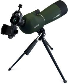 img 4 attached to 🔭 SVBONY SV28 Spotting Scope 20-60x60mm: IP65 Waterproof Angled Scope with Tripod, Phone Adapter – Perfect for Bird Watching, Hunting, Target Shooting, Wildlife Observation