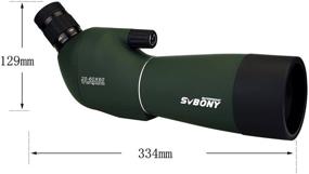 img 3 attached to 🔭 SVBONY SV28 Spotting Scope 20-60x60mm: IP65 Waterproof Angled Scope with Tripod, Phone Adapter – Perfect for Bird Watching, Hunting, Target Shooting, Wildlife Observation