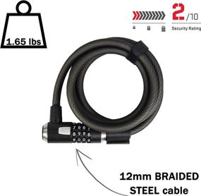 img 3 attached to 🔐 KryptoFlex Key Cable Bicycle Lock with Kryptonite Technology