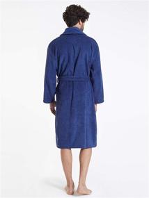 img 3 attached to Cotton Bathrobe with Pockets by 🛀 SIORO - Comfortable Loungewear for All-day Relaxation