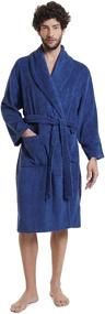 img 4 attached to Cotton Bathrobe with Pockets by 🛀 SIORO - Comfortable Loungewear for All-day Relaxation