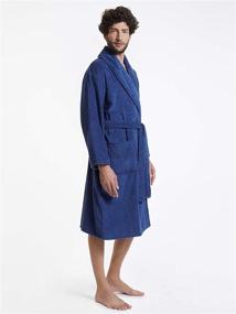 img 2 attached to Cotton Bathrobe with Pockets by 🛀 SIORO - Comfortable Loungewear for All-day Relaxation