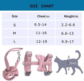 img 3 attached to 🐱 Escape Proof Cat Vest Harness and Leash: Breathable and Adjustable Safety Harness for Easy Walking, H-Diagonal Pull, Suitable for Cats, Kittens, Rabbits, and Ferrets