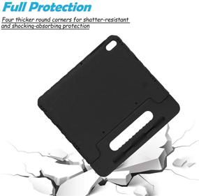 img 3 attached to 📱 APOLL Kids Case for Samsung Galaxy Tab S7 11 inch 2020, Black - Shockproof EVA Handle Stand Drop Proof Child Case, SM-T870, No Pen Holder