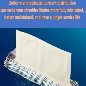 img 2 attached to 🔪 Advanced Paper Shredder Maintenance Kit - 25-pack Lubricant & Sharpening Sheets