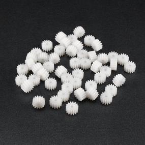 img 1 attached to Uxcell 50Pcs Plastic Accessories Teeth Power Transmission Products in Gears