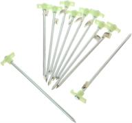 pack of 10 se 10-1/2-inch metal tent pegs with glow-in-the-dark stoppers - 910nrc10 logo