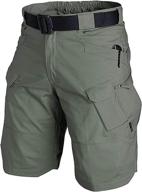 🩳 yaxhwiv men's tactical shorts - 11" waterproof hiking fishing cargo shorts with quick-dry & breathable features (belt excluded) logo