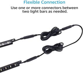 img 1 attached to 🔌 TORCHSTAR 39 Inches Interconnect Cable: MAXimize Your Gun Safe Lighting Kit with this Extension Cable, Utilize Under Cabinet Light Extension Cord for Brilliant LED Under Cabinet Lighting – Pack of 4