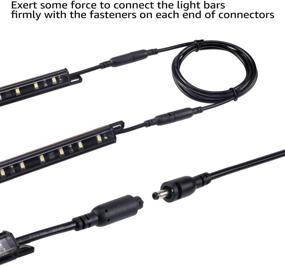 img 2 attached to 🔌 TORCHSTAR 39 Inches Interconnect Cable: MAXimize Your Gun Safe Lighting Kit with this Extension Cable, Utilize Under Cabinet Light Extension Cord for Brilliant LED Under Cabinet Lighting – Pack of 4