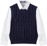 kid1234 school uniform v neck sweater boys' clothing logo