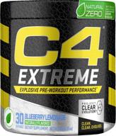 c4 natural zero blueberry lemonade pre workout powder - enhanced preworkout energy supplement for men & women with 200mg caffeine, beta alanine, and creatine - 30 servings, naturally flavored logo