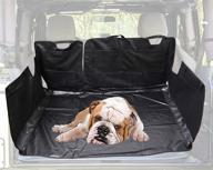 enhanced waterproof dog car seat cover for jeep wrangler jl jlu: trunk liner mat cover for pets, non-slip, waterproof, multi-purpose storage case, 600d oxford fabric, hammock-style logo