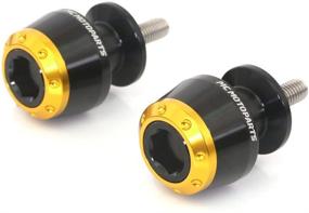 img 3 attached to MC MOTOPARTS ATOM Gold 8MM CNC Swingarm Spools Compatible With GSX 1300 R 2013-2017