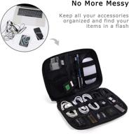 bagsmart electronic organizer small: the ultimate travel cable organizer bag for hard drives, cables, usb, sd card logo