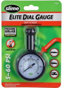 img 1 attached to 🔍 Accurate and Convenient Measurement: Slime 20486 Elite Dial Tire Gauge with Pressure Lock Technology (5-60 psi)