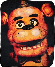 img 1 attached to 🔥 Cozy up with the BIOWORLD Five Nights at Freddy's 48" x 60" Plush Throw Blanket!