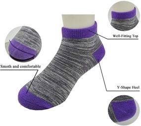 img 1 attached to Pack of 10 Ayiran Kids Boys Girls Athletic Ankle Half Cushion Low Cut Socks for Toddlers, Unisex Breathable Cotton Fashion Socks