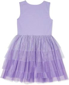 img 2 attached to 👗 Dazzle and Delight: Disney Frozen Ballerina Glitter Lavender Dresses for Girls' Clothing