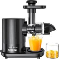 🥤 maximize nutrition with acezoe slow masticating juicer: extract 95% pure juice, effortless cleaning, quiet motor, cold press &amp; brush included - 25 recipes! ideal for vegetable and fruit juice логотип