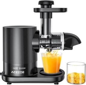 img 4 attached to 🥤 Maximize Nutrition with Acezoe Slow Masticating Juicer: Extract 95% Pure Juice, Effortless Cleaning, Quiet Motor, Cold Press &amp; Brush Included - 25 Recipes! Ideal for Vegetable and Fruit Juice