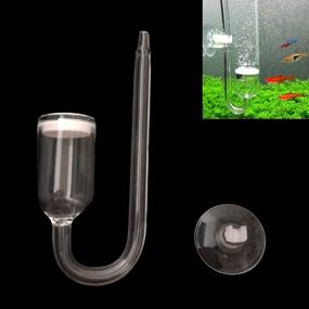 img 1 attached to 🐠 Ailindany CO2 Glass Aquarium Diffuser Kit with U-Shape Connecting Tube for Planted Fish Tanks - Enhance Your Aquarium's CO2 Supply!