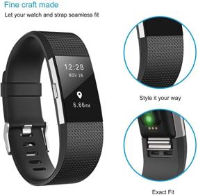 img 3 attached to 📲 Upgrade Your Fitbit Charge 2 with ZEROFIRE Replacement Adjustable Sport Bands for Enhanced Style and Comfort