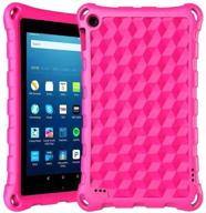 🔍 dihines lightweight kids-friendly protective case cover for fire 7 tablet - pink | compatible with kindle fire 7, amazon fire 7 | 9/7/5th gen (2019/2017/2015 release) logo