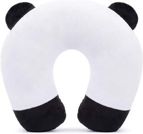 img 3 attached to Cozy Critter Kids Travel Pillow: Plush U-Shaped Neck Support Cushion for Airplane and Train Journeys – Ideal for Kids and Adults