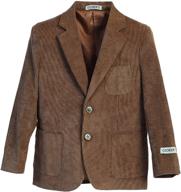✨ stylish and durable corduroy blazer jacket for kids and boys by gioberti logo