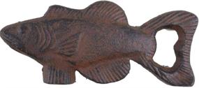 img 2 attached to 🔧 Stylish and Durable Cast Iron Fish Bottle Opener - Must-Have for Any Bar or Kitchen