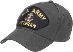 img 3 attached to 🎩 e4Hats.com US Army Veteran Military Patched 5 Panel Cap: Show Your Pride!