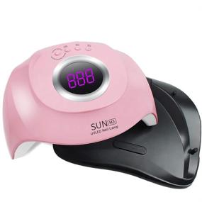 img 1 attached to 💅 180W UV Nail Dryer Lamp with Automatic Sensor, 45 UV Light, 4 Timer Settings (10s, 30s, 60s, 99s) – Professional Manicure & Pedicure Tool for UV Gel, UV Builder, Gel Nail Polish – Perfect for Home Manicure Stores