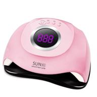 💅 180w uv nail dryer lamp with automatic sensor, 45 uv light, 4 timer settings (10s, 30s, 60s, 99s) – professional manicure & pedicure tool for uv gel, uv builder, gel nail polish – perfect for home manicure stores logo