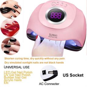 img 3 attached to 💅 180W UV Nail Dryer Lamp with Automatic Sensor, 45 UV Light, 4 Timer Settings (10s, 30s, 60s, 99s) – Professional Manicure & Pedicure Tool for UV Gel, UV Builder, Gel Nail Polish – Perfect for Home Manicure Stores