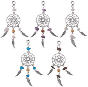 img 4 attached to PH PandaHall Dangling Pendants Dreamcatcher