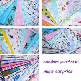 img 2 attached to 🧵 Misscrafts 50pcs 8x8 inch (20x20cm) Premium Cotton Craft Fabric Bundle Squares Patchwork DIY Sewing Scrapbooking Quilting Dot Pattern