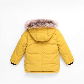 img 3 attached to 🧥 UWBACK Winter Jacket Hooded Orange Boys' Clothing: Stay Warm in Style!