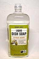 🍋 trader joe's liquid dish soap citrus scent - 25 fl oz: effective cleaning power with invigorating citrus fragrance logo