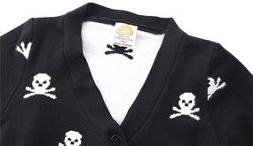 img 2 attached to 👕 LittleSpring Little Cardigan Sweater V Neck Boys' Clothing: Stylish Comfort for Your Mini Gentleman
