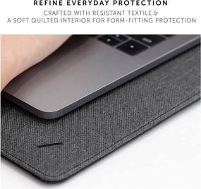 img 1 attached to 🖥️ NATIVE UNION Stow Slim MacBook Pro 13” (2016-2020), MacBook Air 13” (Retina) - Premium Sleeve with Magnetic Closure and Exterior Pocket, in Slate